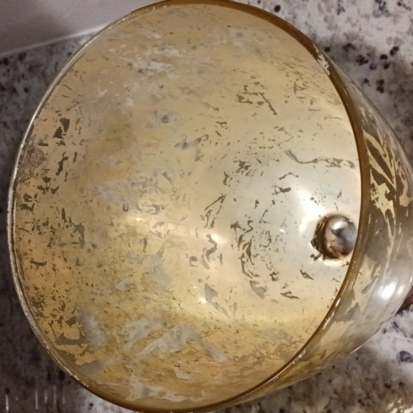 COPY - Two Plexiglass Gold and Brown Vases. - Picture 8 of 10